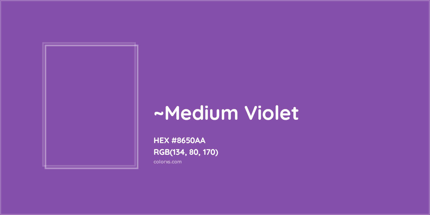 HEX #8650AA Color Name, Color Code, Palettes, Similar Paints, Images