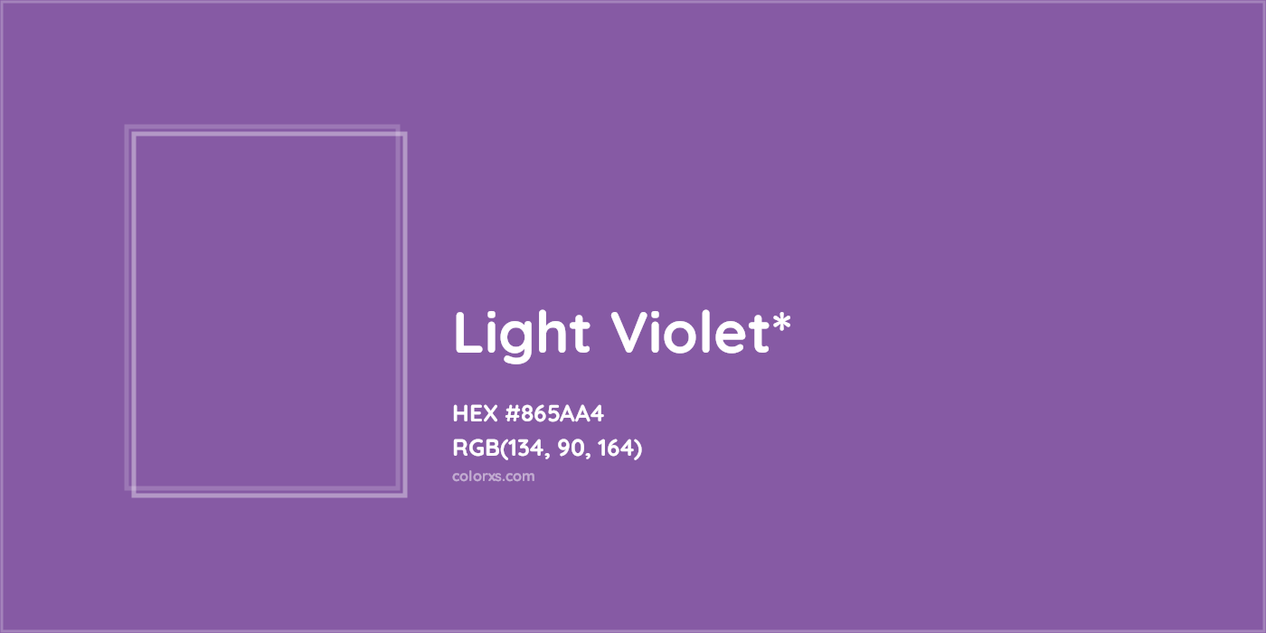 HEX #865AA4 Color Name, Color Code, Palettes, Similar Paints, Images