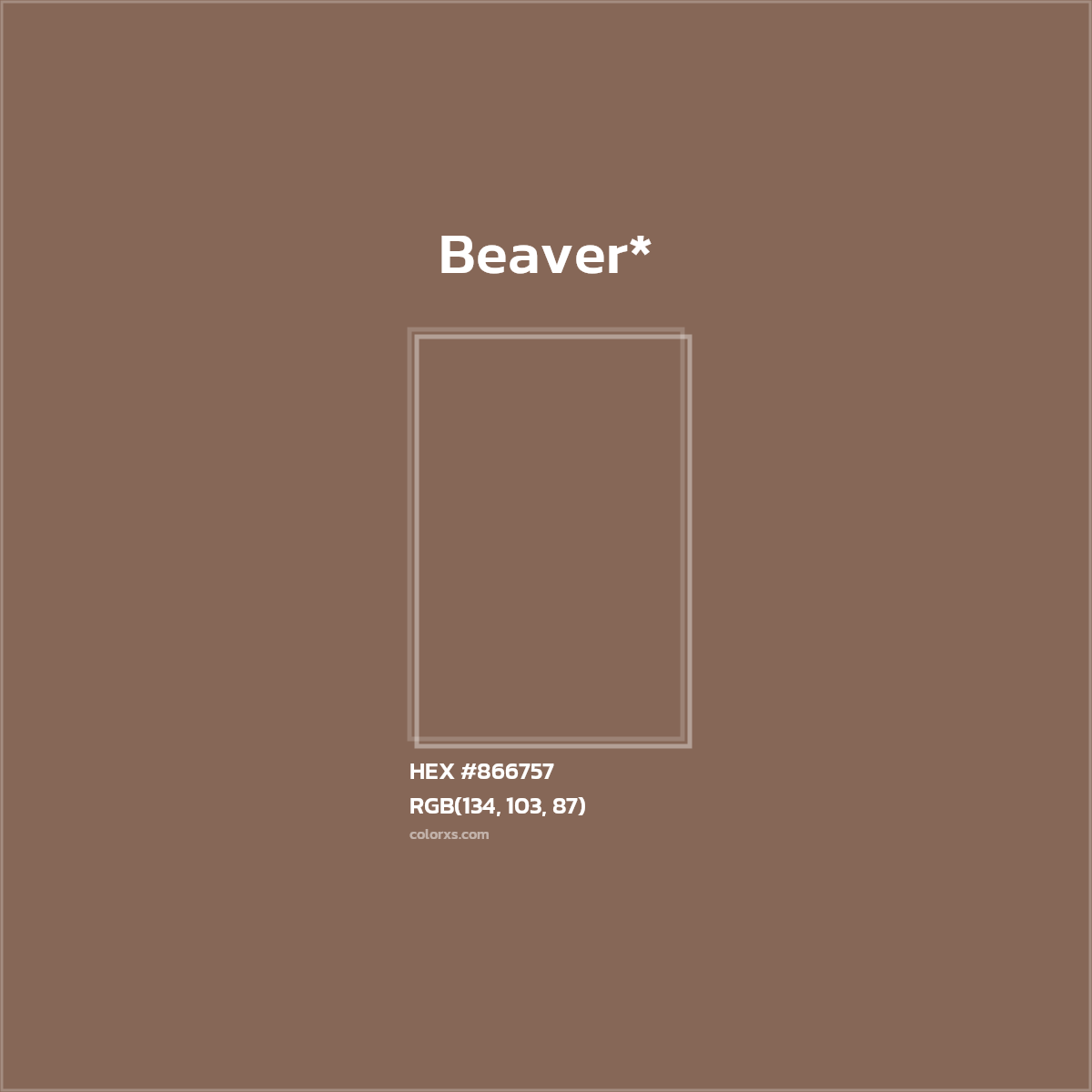 HEX #866757 Color Name, Color Code, Palettes, Similar Paints, Images