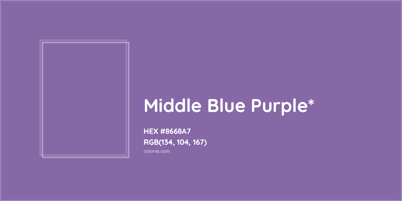 HEX #8668A7 Color Name, Color Code, Palettes, Similar Paints, Images