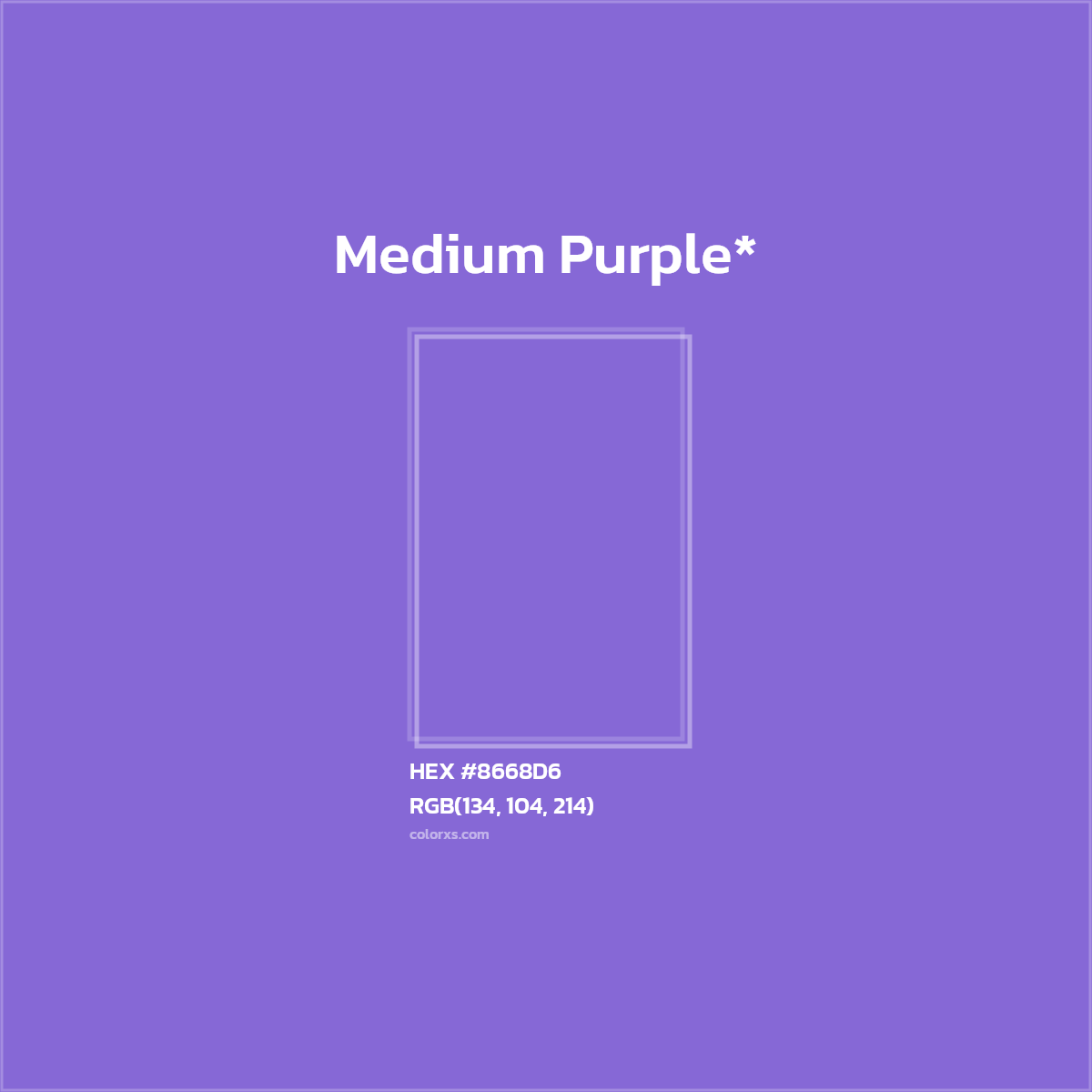 HEX #8668D6 Color Name, Color Code, Palettes, Similar Paints, Images