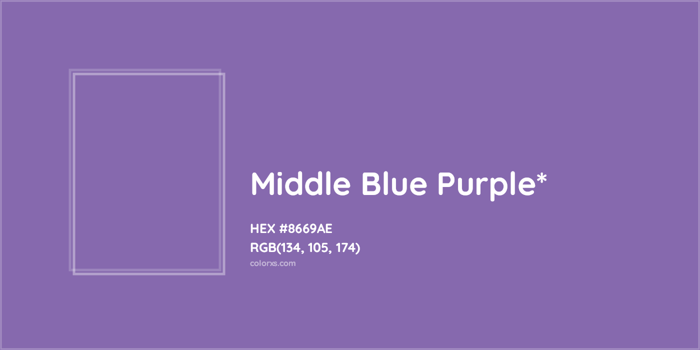 HEX #8669AE Color Name, Color Code, Palettes, Similar Paints, Images