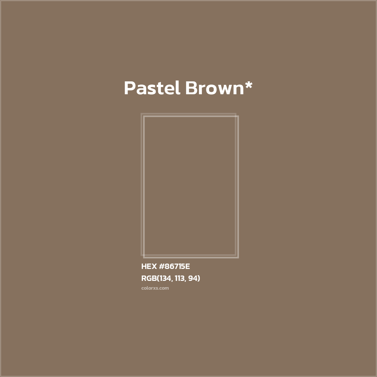 HEX #86715E Color Name, Color Code, Palettes, Similar Paints, Images