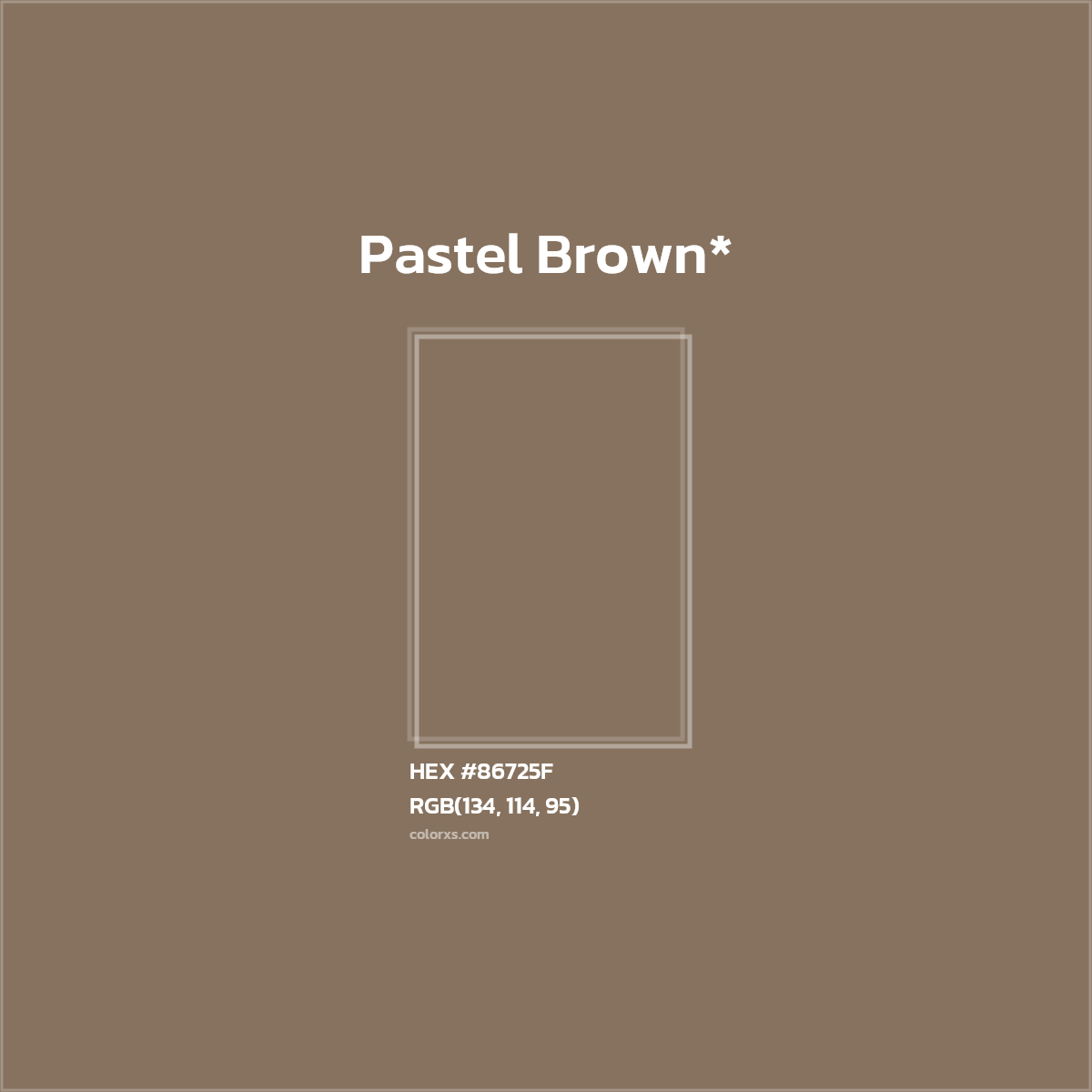 HEX #86725F Color Name, Color Code, Palettes, Similar Paints, Images
