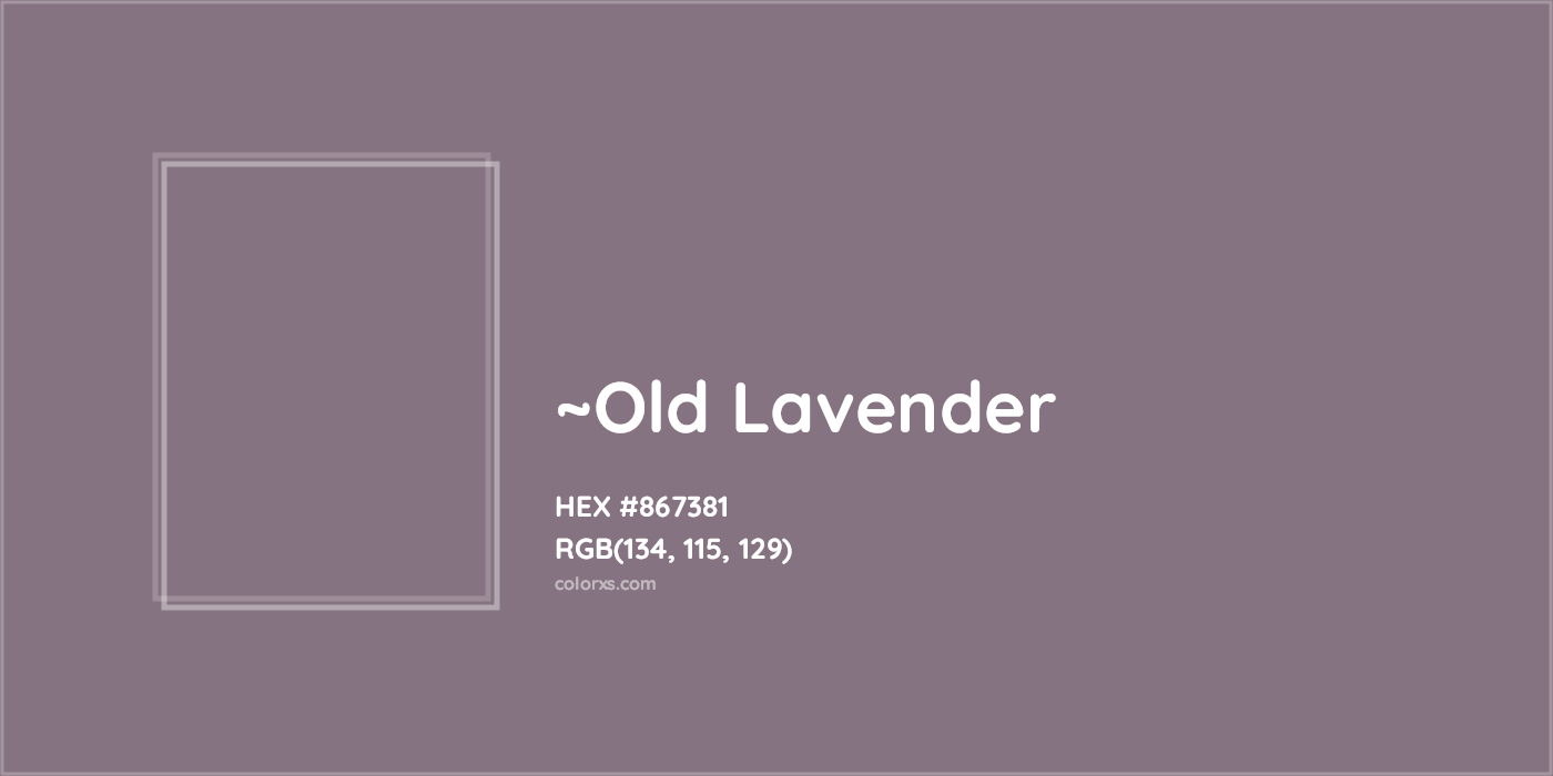 HEX #867381 Color Name, Color Code, Palettes, Similar Paints, Images