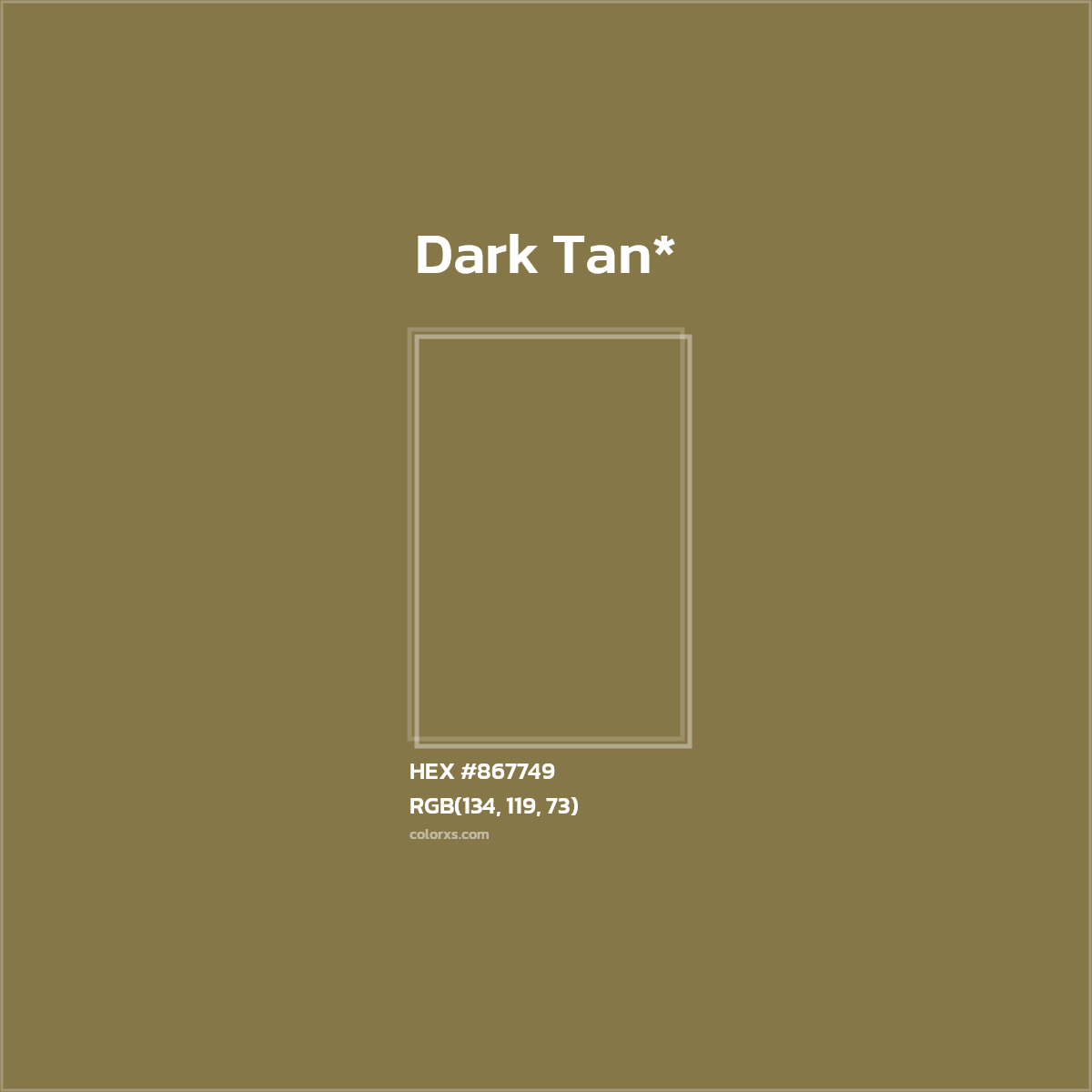 HEX #867749 Color Name, Color Code, Palettes, Similar Paints, Images