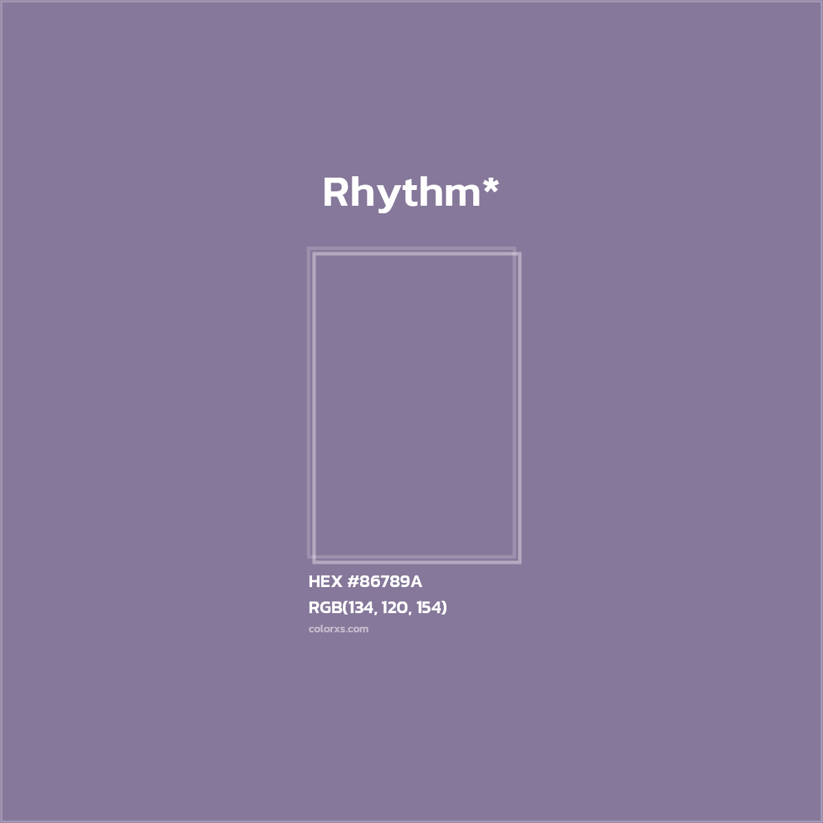 HEX #86789A Color Name, Color Code, Palettes, Similar Paints, Images