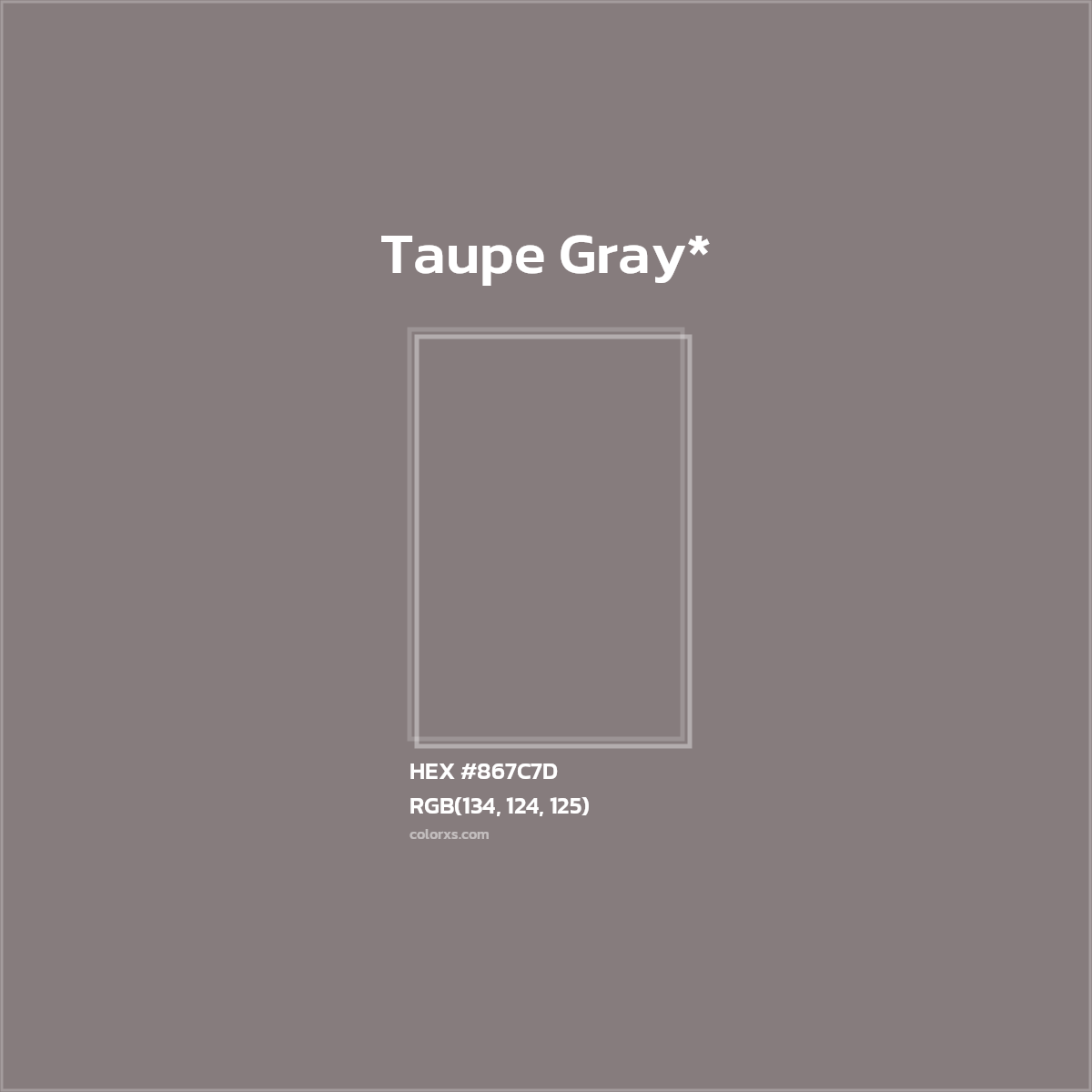 HEX #867C7D Color Name, Color Code, Palettes, Similar Paints, Images