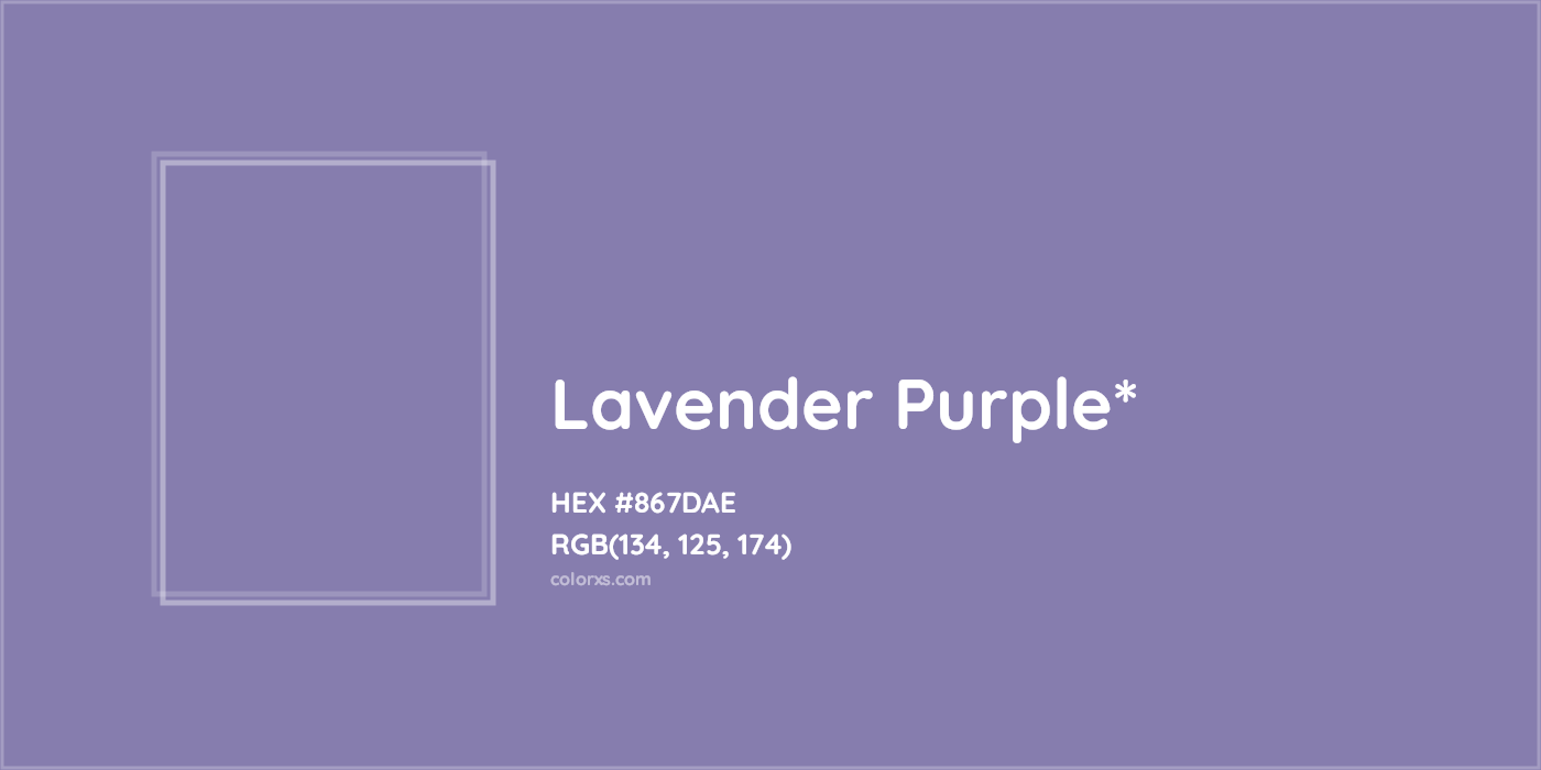 HEX #867DAE Color Name, Color Code, Palettes, Similar Paints, Images
