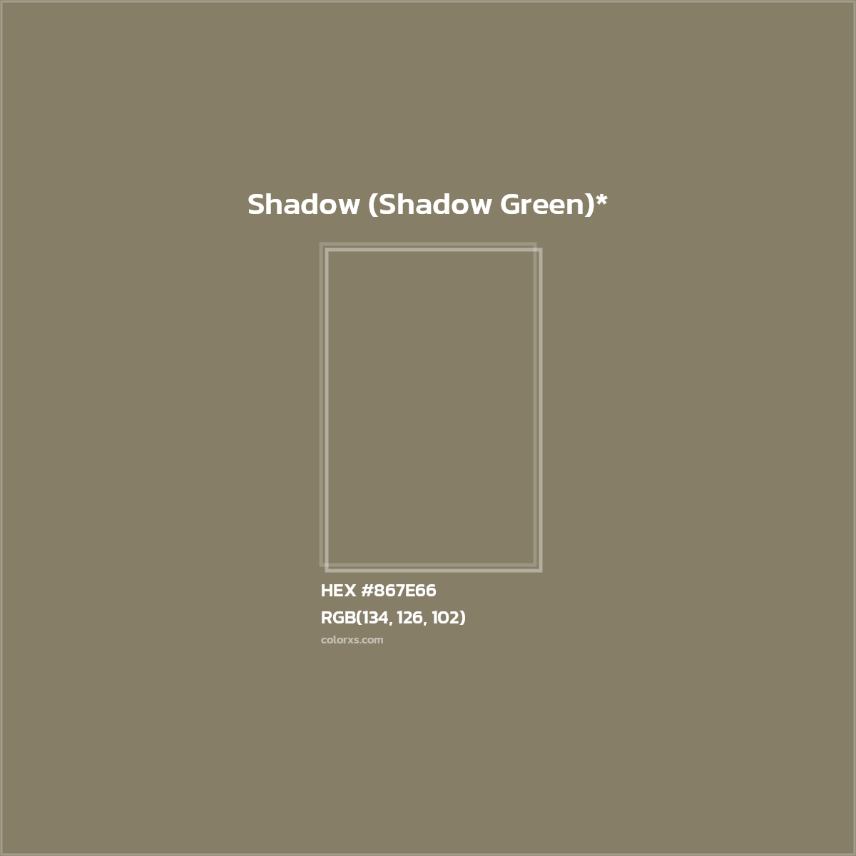 HEX #867E66 Color Name, Color Code, Palettes, Similar Paints, Images