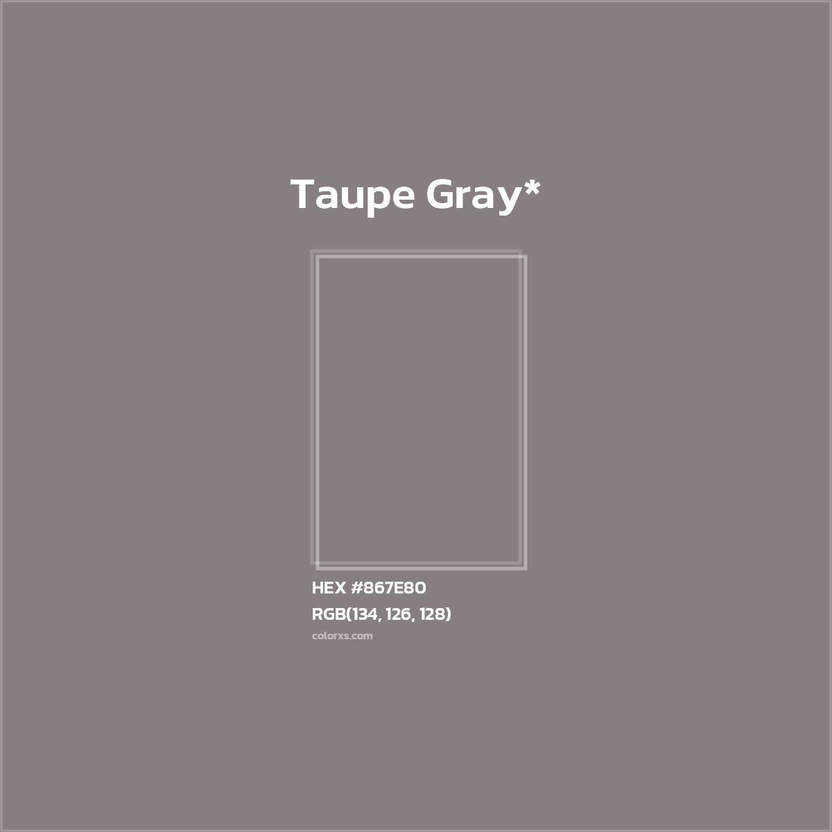 HEX #867E80 Color Name, Color Code, Palettes, Similar Paints, Images