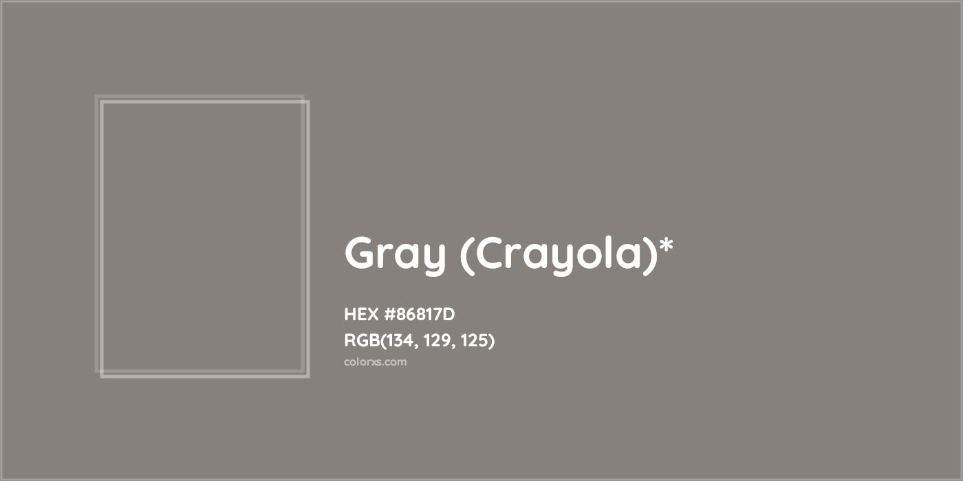 HEX #86817D Color Name, Color Code, Palettes, Similar Paints, Images