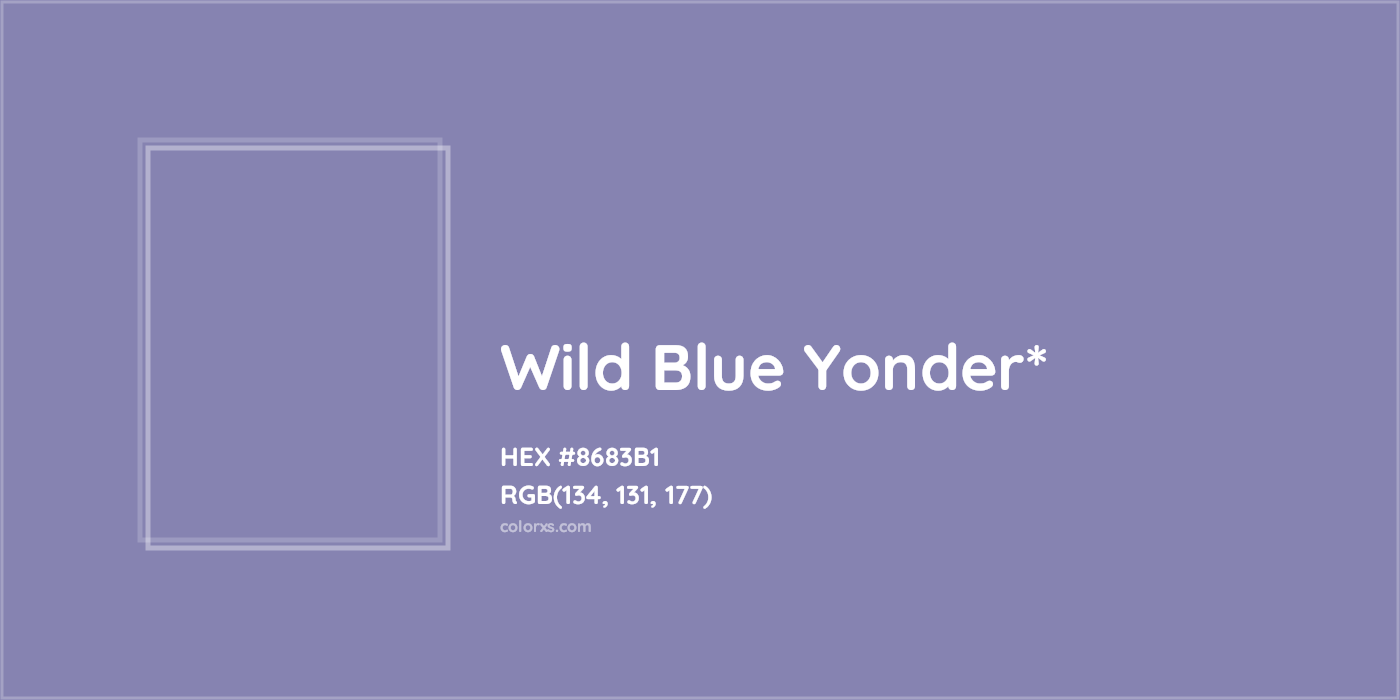 HEX #8683B1 Color Name, Color Code, Palettes, Similar Paints, Images