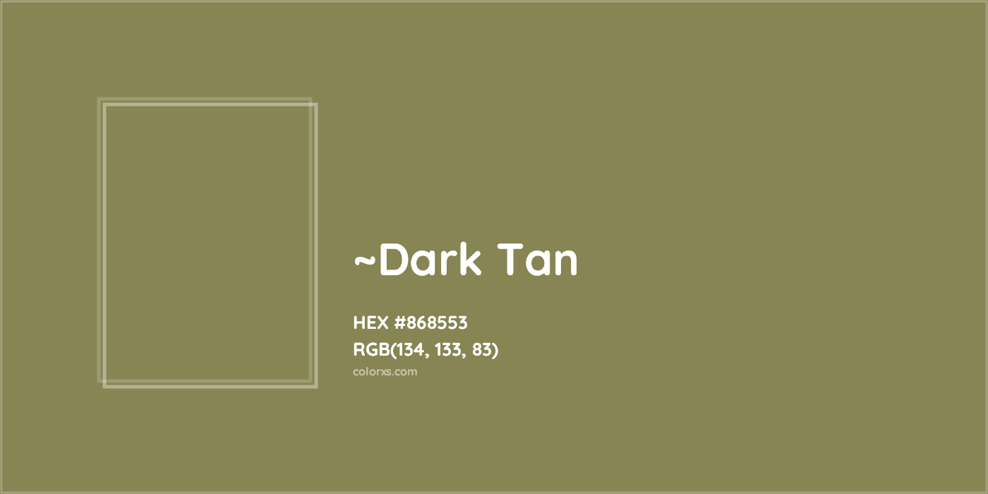 HEX #868553 Color Name, Color Code, Palettes, Similar Paints, Images