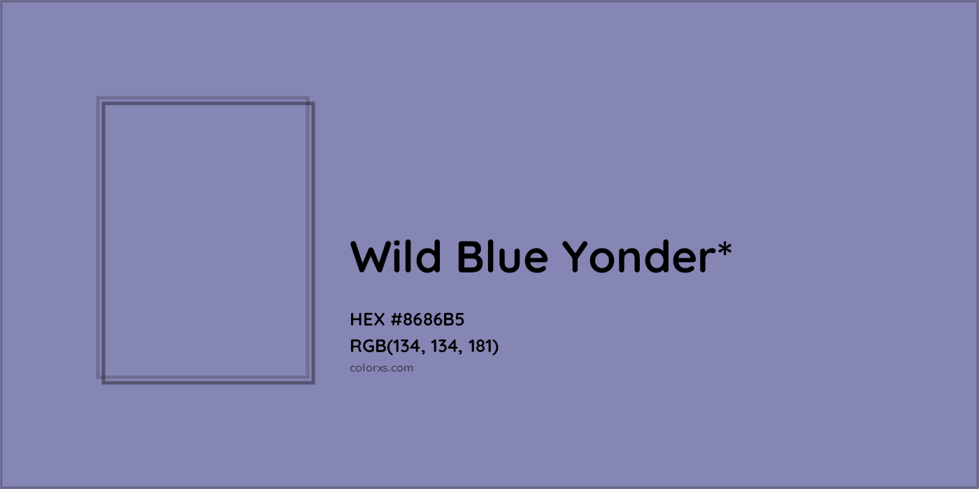 HEX #8686B5 Color Name, Color Code, Palettes, Similar Paints, Images