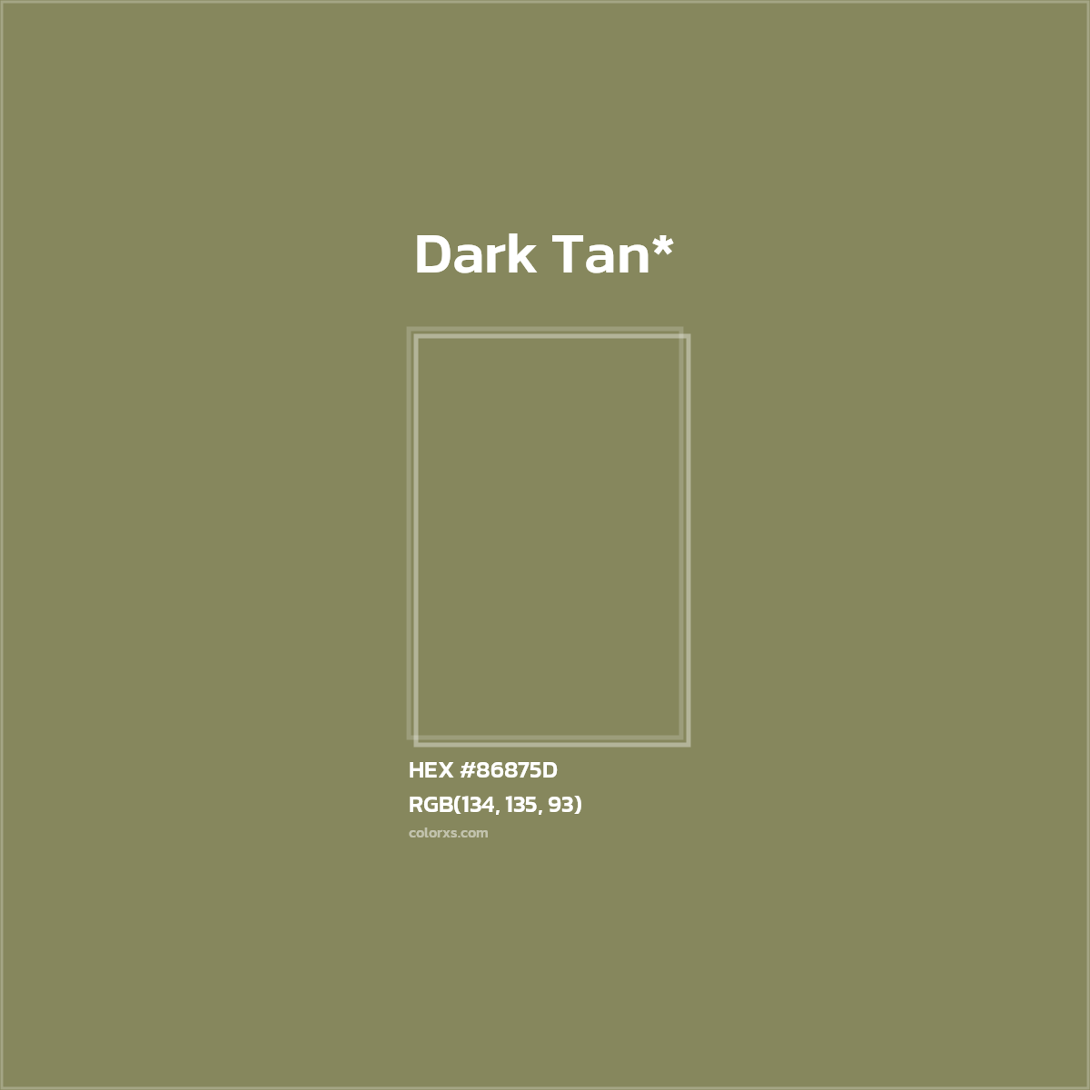 HEX #86875D Color Name, Color Code, Palettes, Similar Paints, Images