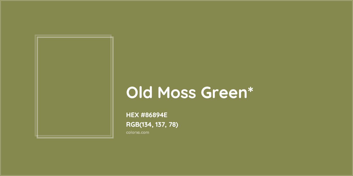 HEX #86894E Color Name, Color Code, Palettes, Similar Paints, Images