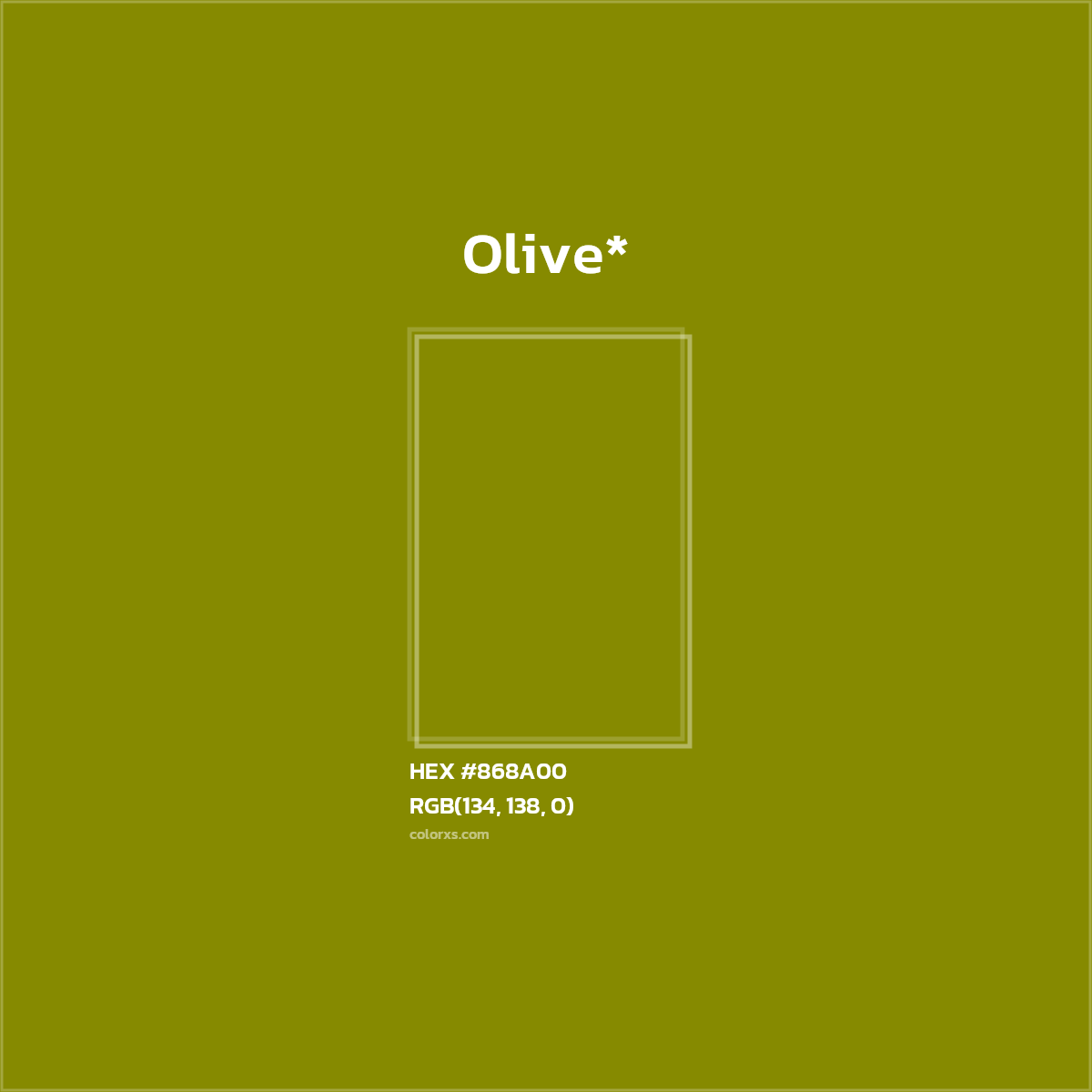 HEX #868A00 Color Name, Color Code, Palettes, Similar Paints, Images