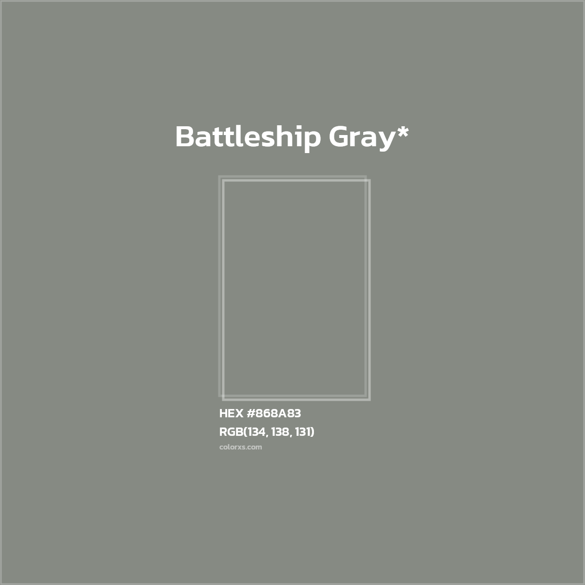 HEX #868A83 Color Name, Color Code, Palettes, Similar Paints, Images