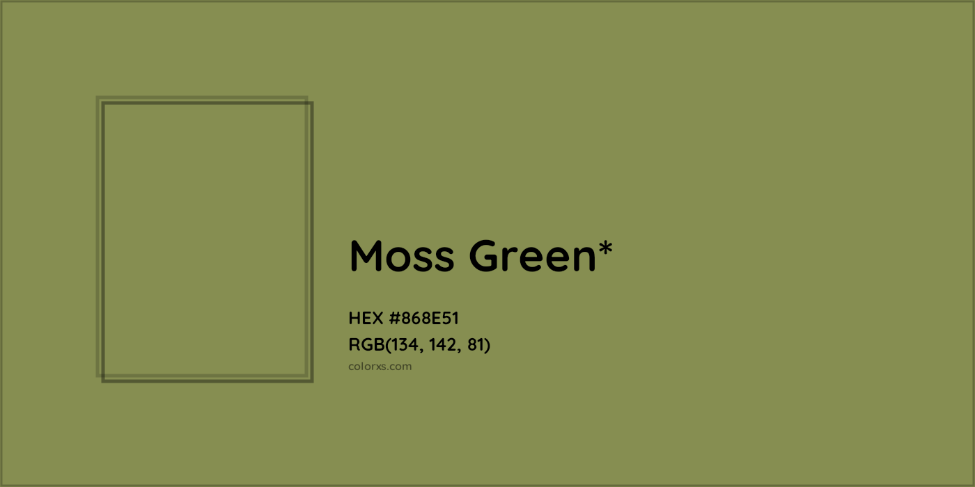 HEX #868E51 Color Name, Color Code, Palettes, Similar Paints, Images