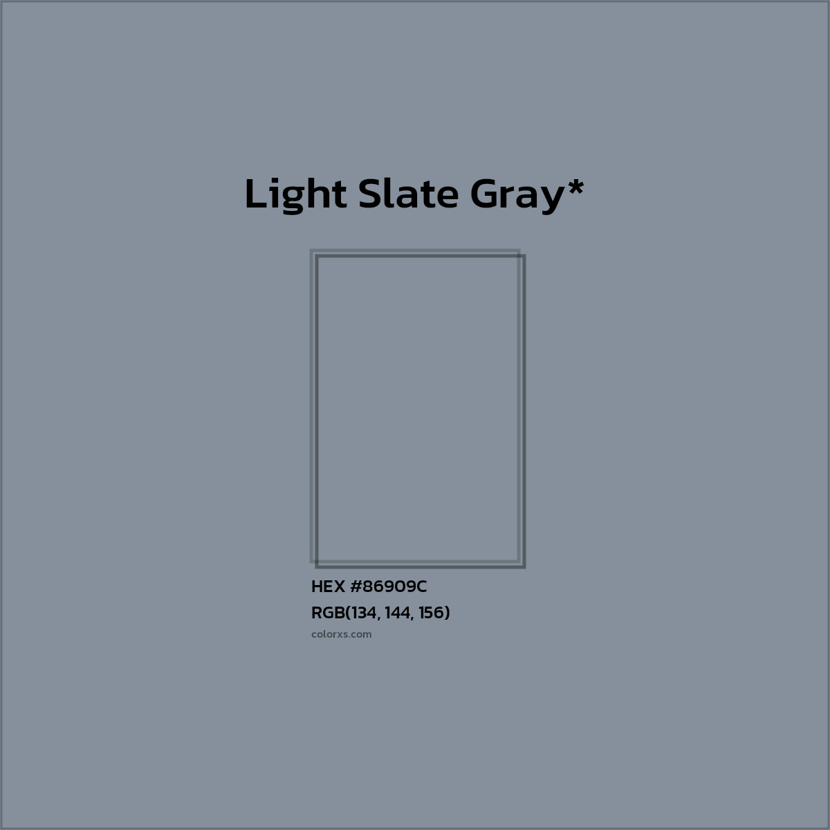 HEX #86909C Color Name, Color Code, Palettes, Similar Paints, Images