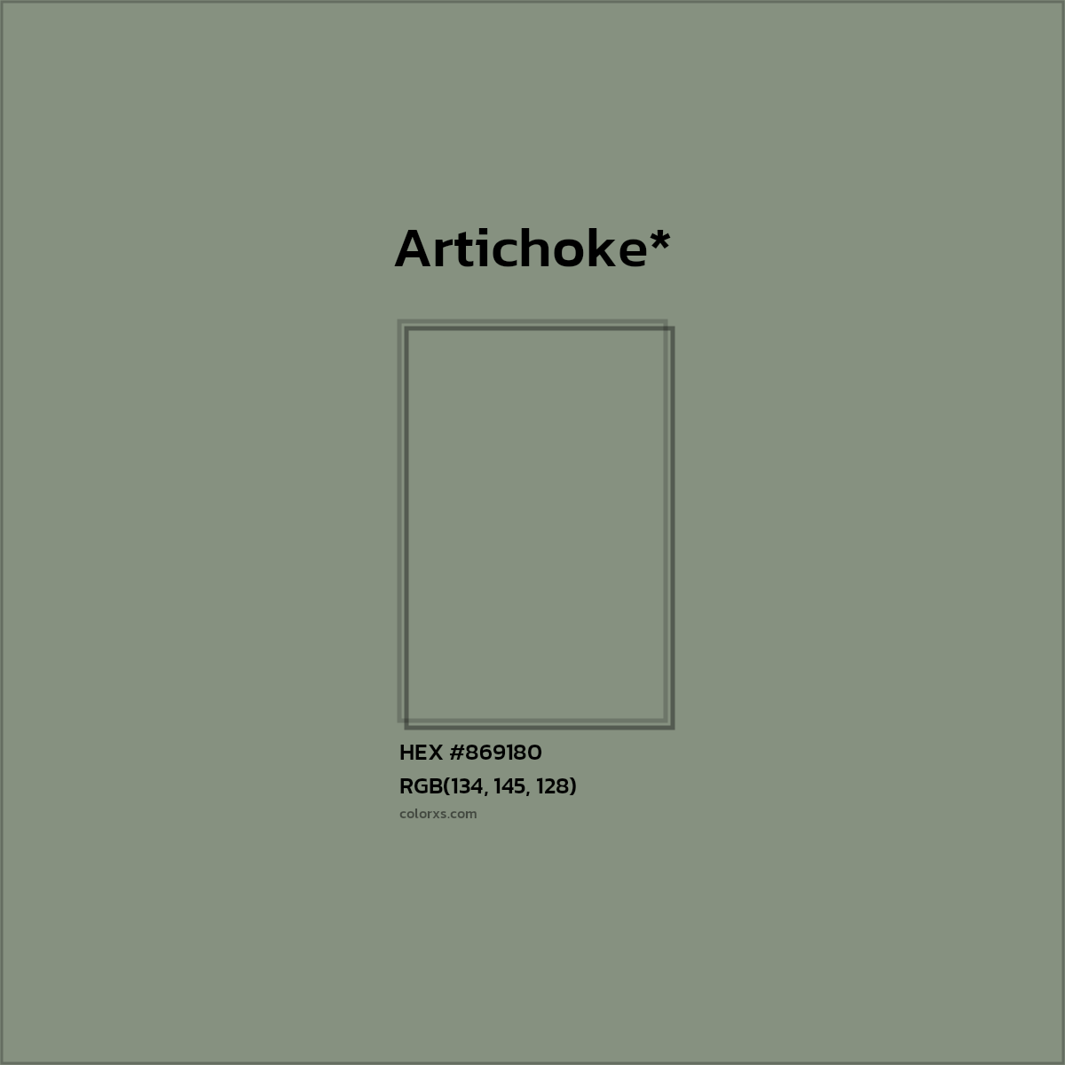 HEX #869180 Color Name, Color Code, Palettes, Similar Paints, Images