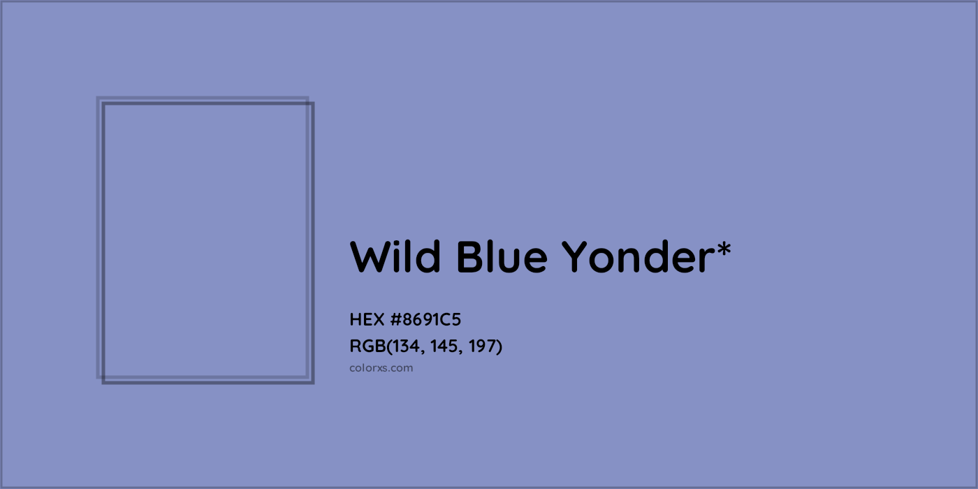 HEX #8691C5 Color Name, Color Code, Palettes, Similar Paints, Images
