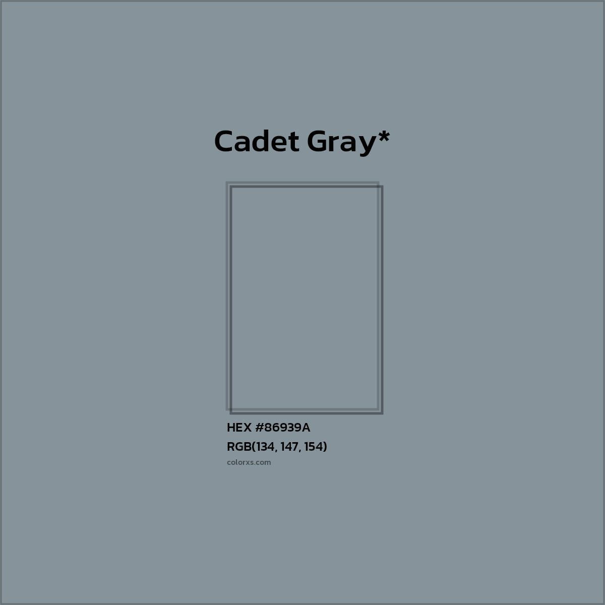 HEX #86939A Color Name, Color Code, Palettes, Similar Paints, Images