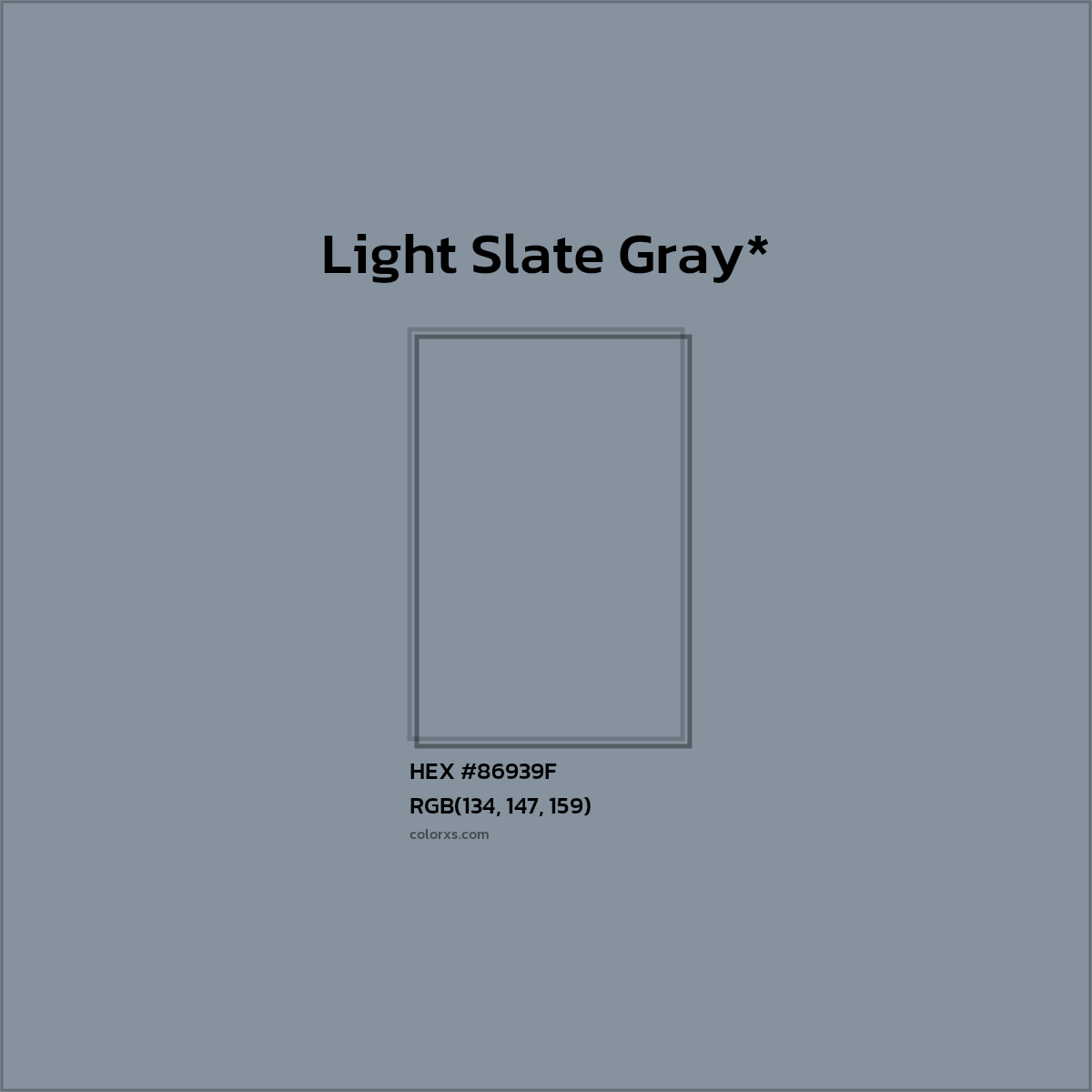 HEX #86939F Color Name, Color Code, Palettes, Similar Paints, Images