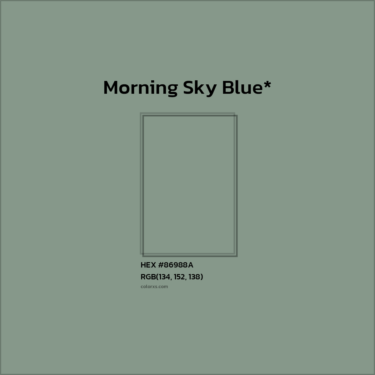 HEX #86988A Color Name, Color Code, Palettes, Similar Paints, Images