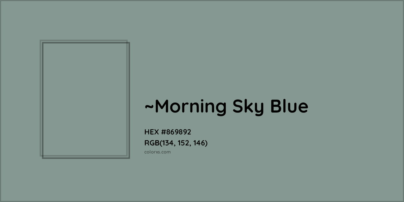 HEX #869892 Color Name, Color Code, Palettes, Similar Paints, Images