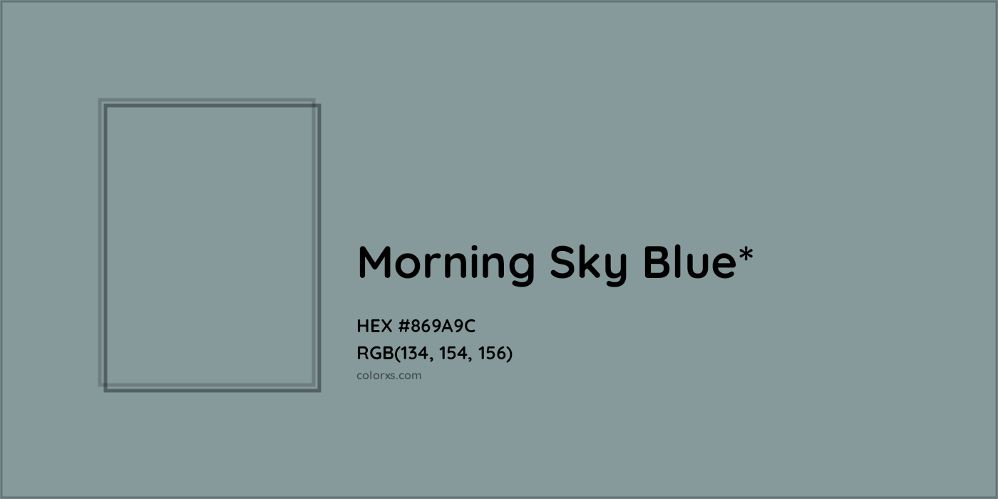 HEX #869A9C Color Name, Color Code, Palettes, Similar Paints, Images