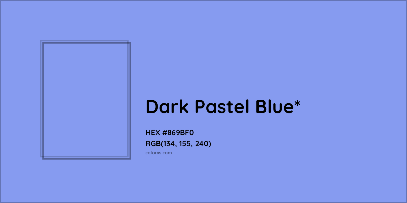HEX #869BF0 Color Name, Color Code, Palettes, Similar Paints, Images