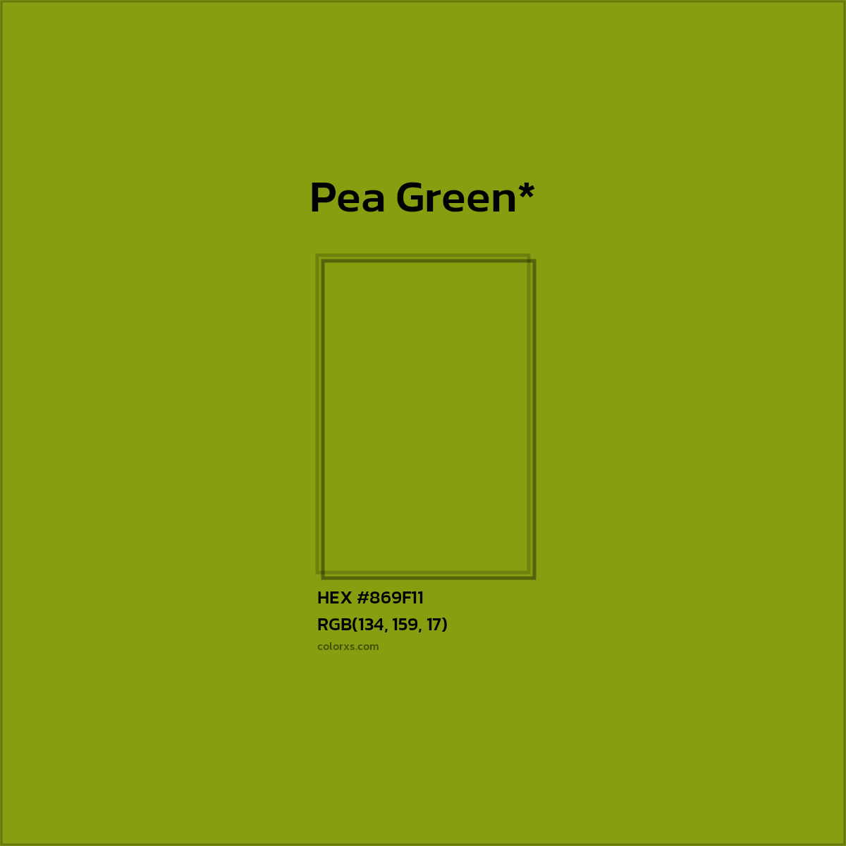 HEX #869F11 Color Name, Color Code, Palettes, Similar Paints, Images