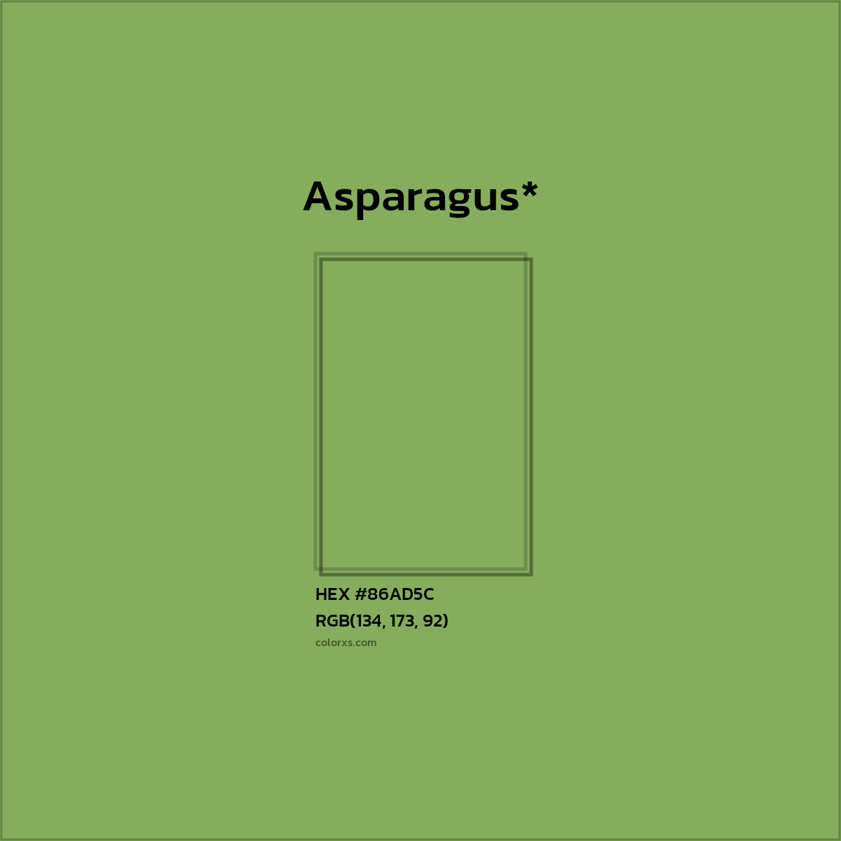 HEX #86AD5C Color Name, Color Code, Palettes, Similar Paints, Images