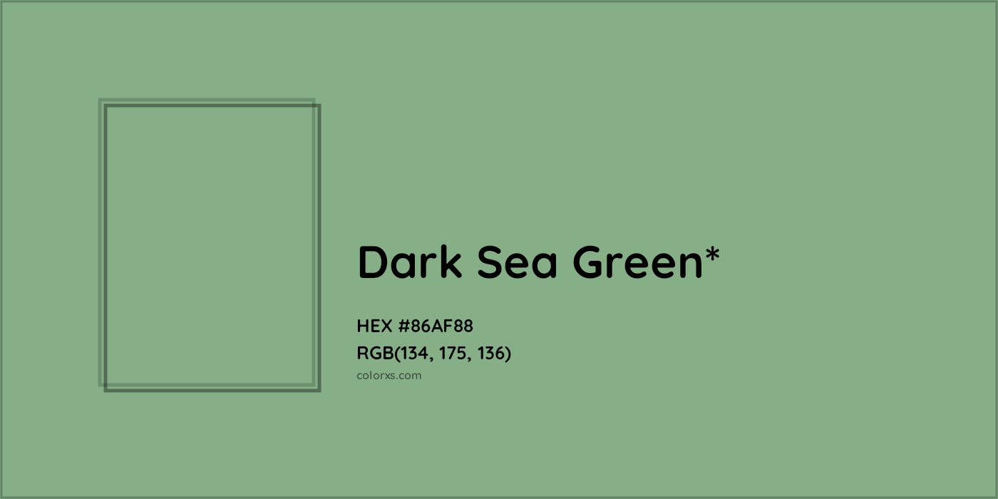 HEX #86AF88 Color Name, Color Code, Palettes, Similar Paints, Images