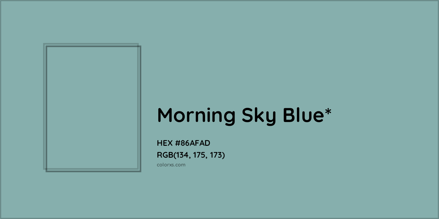 HEX #86AFAD Color Name, Color Code, Palettes, Similar Paints, Images