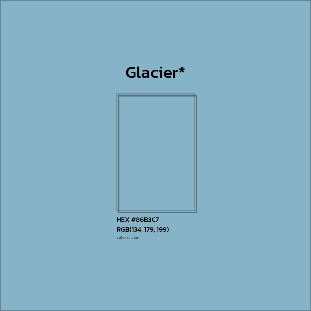 HEX #86B3C7 Color Name, Color Code, Palettes, Similar Paints, Images