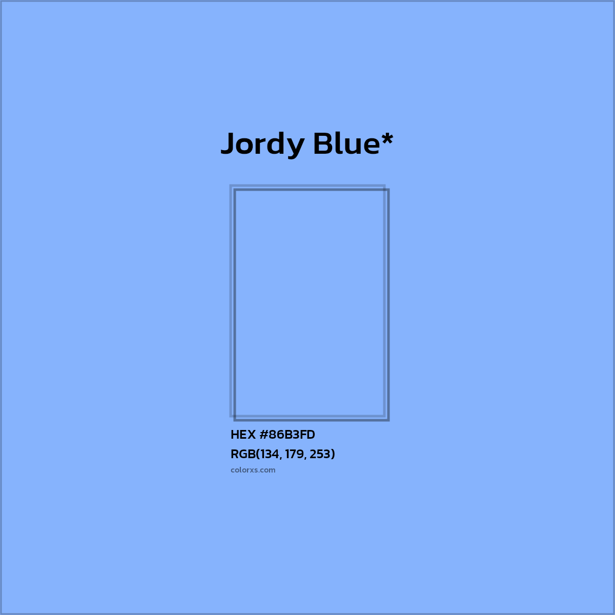 HEX #86B3FD Color Name, Color Code, Palettes, Similar Paints, Images
