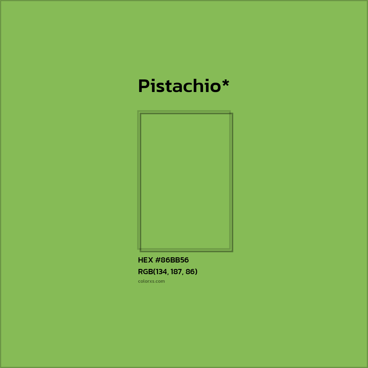 HEX #86BB56 Color Name, Color Code, Palettes, Similar Paints, Images