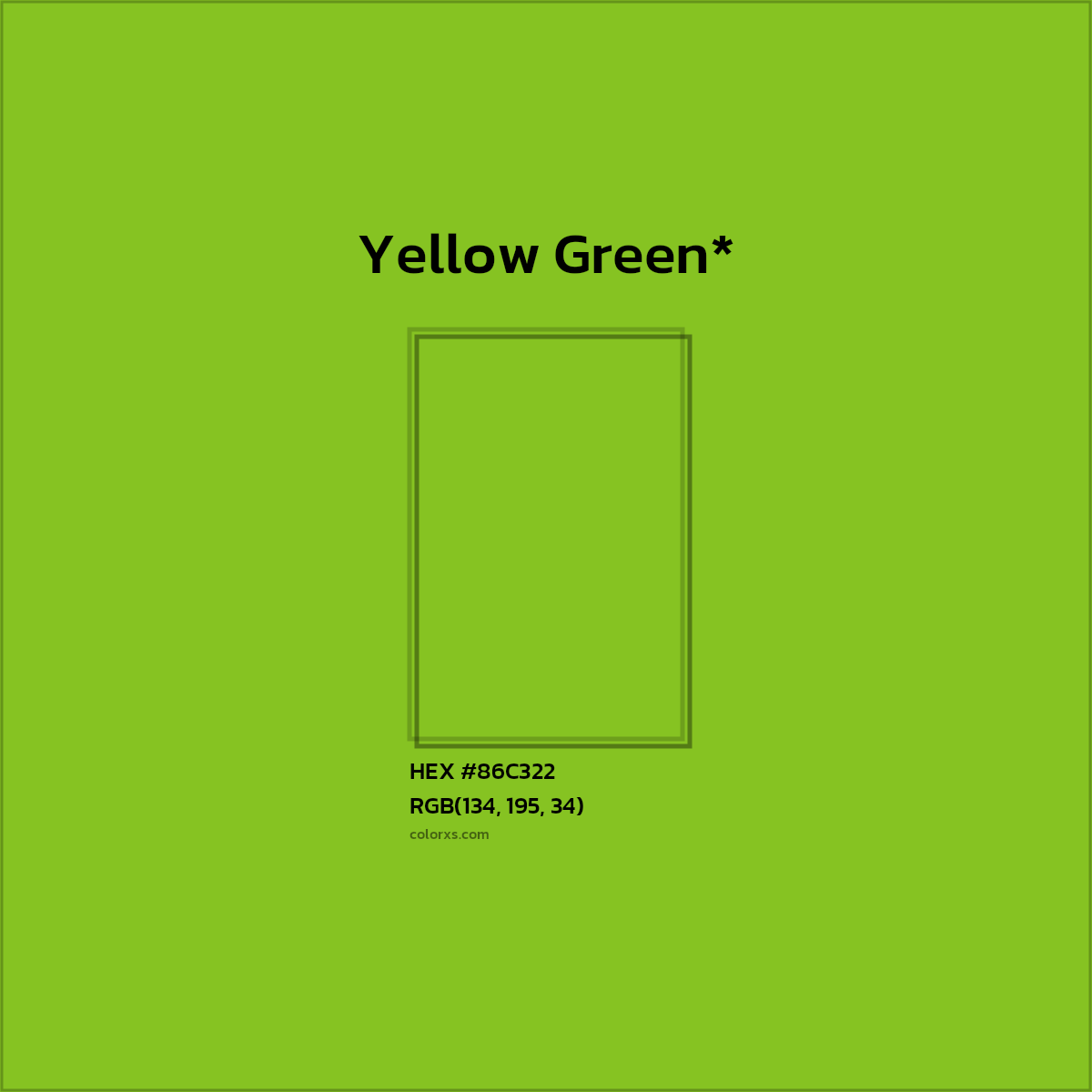 HEX #86C322 Color Name, Color Code, Palettes, Similar Paints, Images