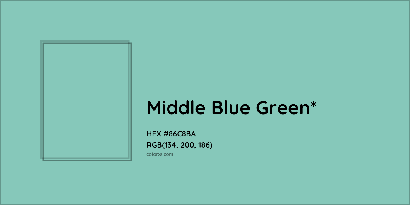 HEX #86C8BA Color Name, Color Code, Palettes, Similar Paints, Images