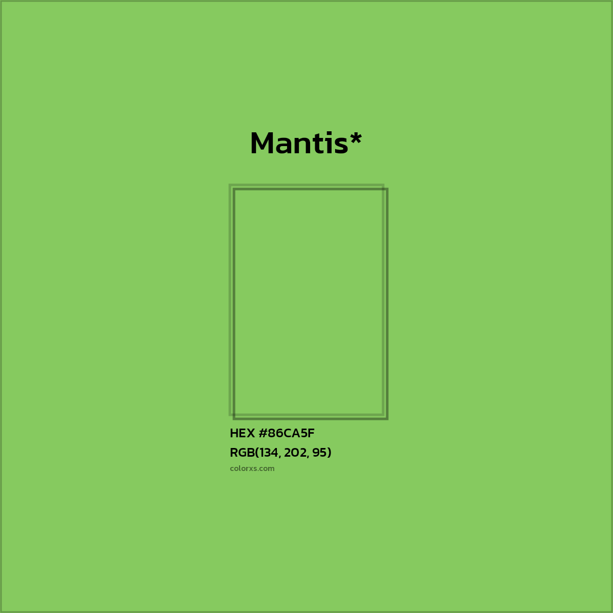 HEX #86CA5F Color Name, Color Code, Palettes, Similar Paints, Images