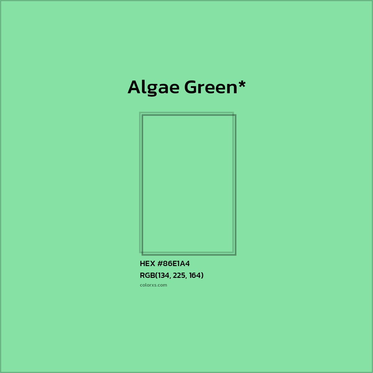 HEX #86E1A4 Color Name, Color Code, Palettes, Similar Paints, Images