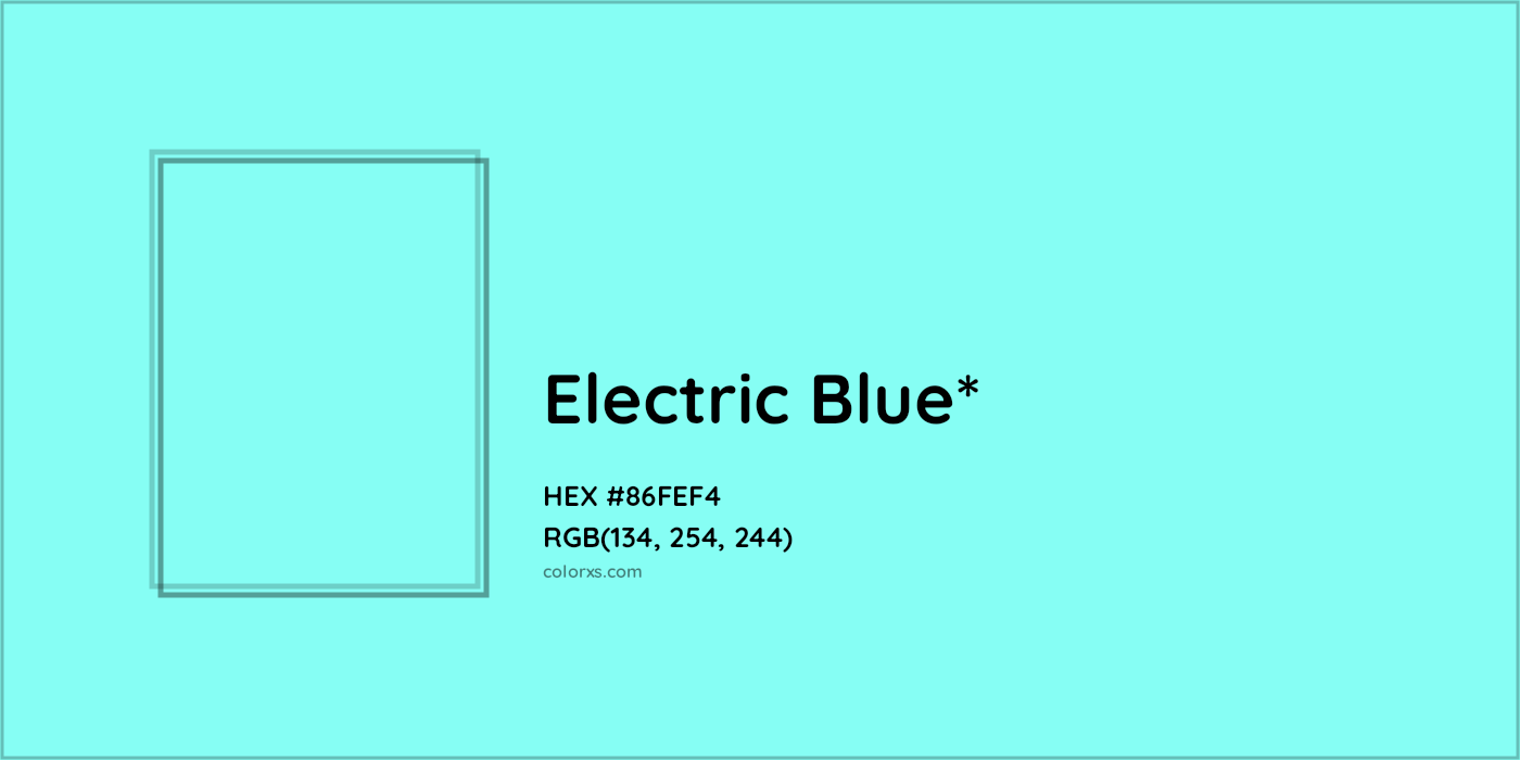 HEX #86FEF4 Color Name, Color Code, Palettes, Similar Paints, Images