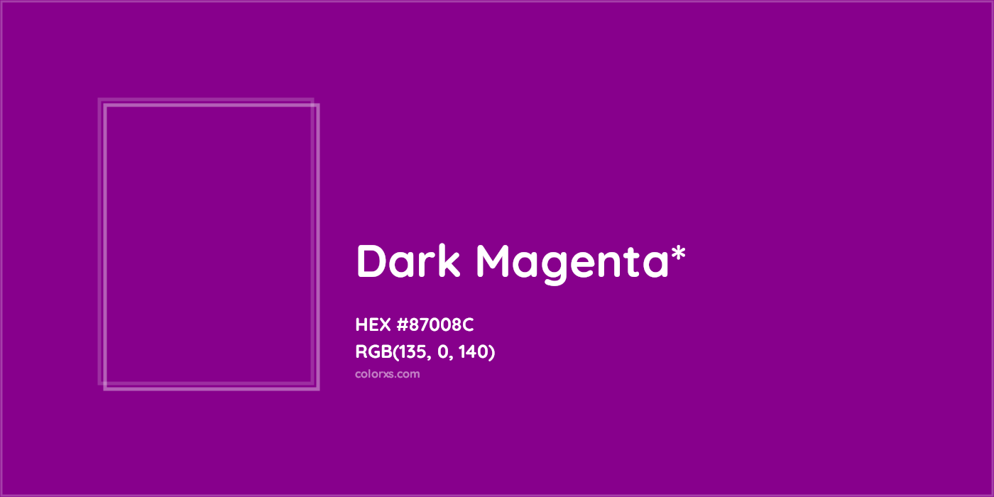 HEX #87008C Color Name, Color Code, Palettes, Similar Paints, Images
