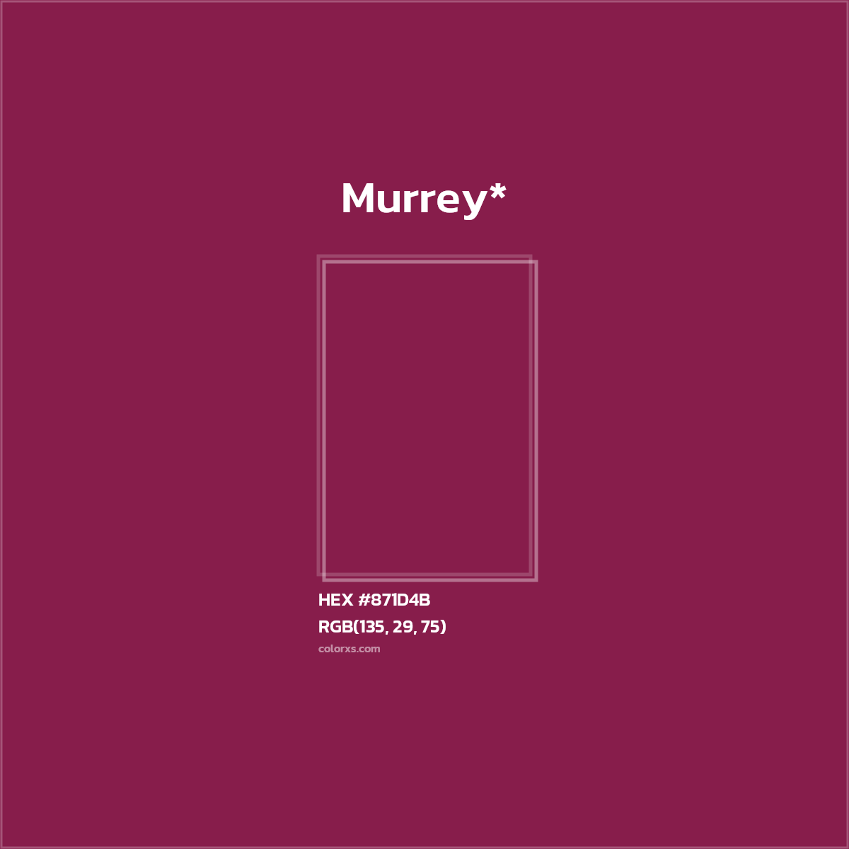 HEX #871D4B Color Name, Color Code, Palettes, Similar Paints, Images