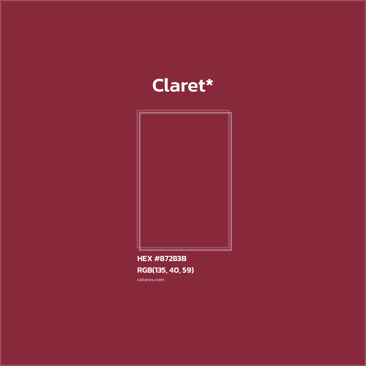 HEX #87283B Color Name, Color Code, Palettes, Similar Paints, Images
