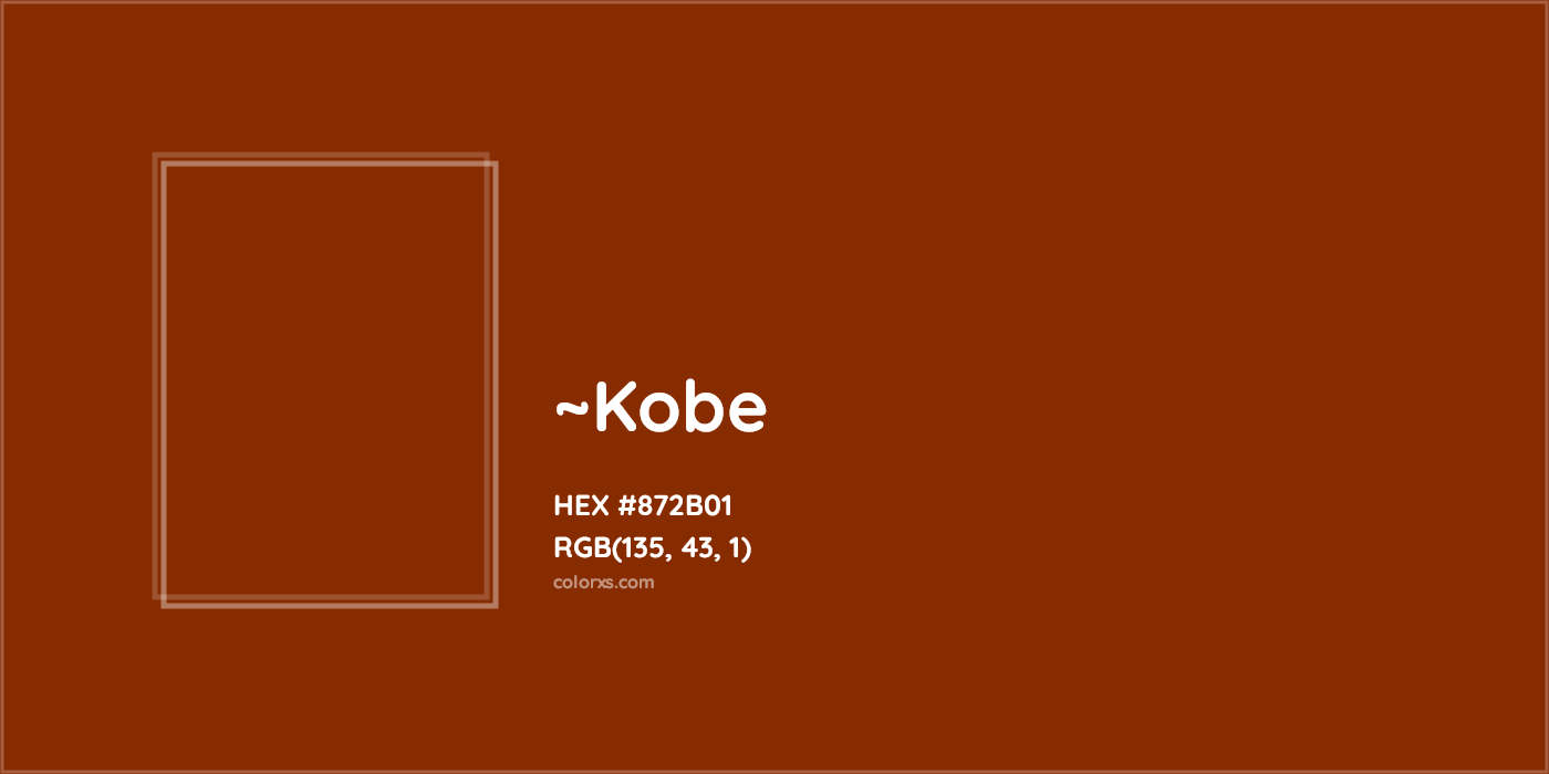 HEX #872B01 Color Name, Color Code, Palettes, Similar Paints, Images
