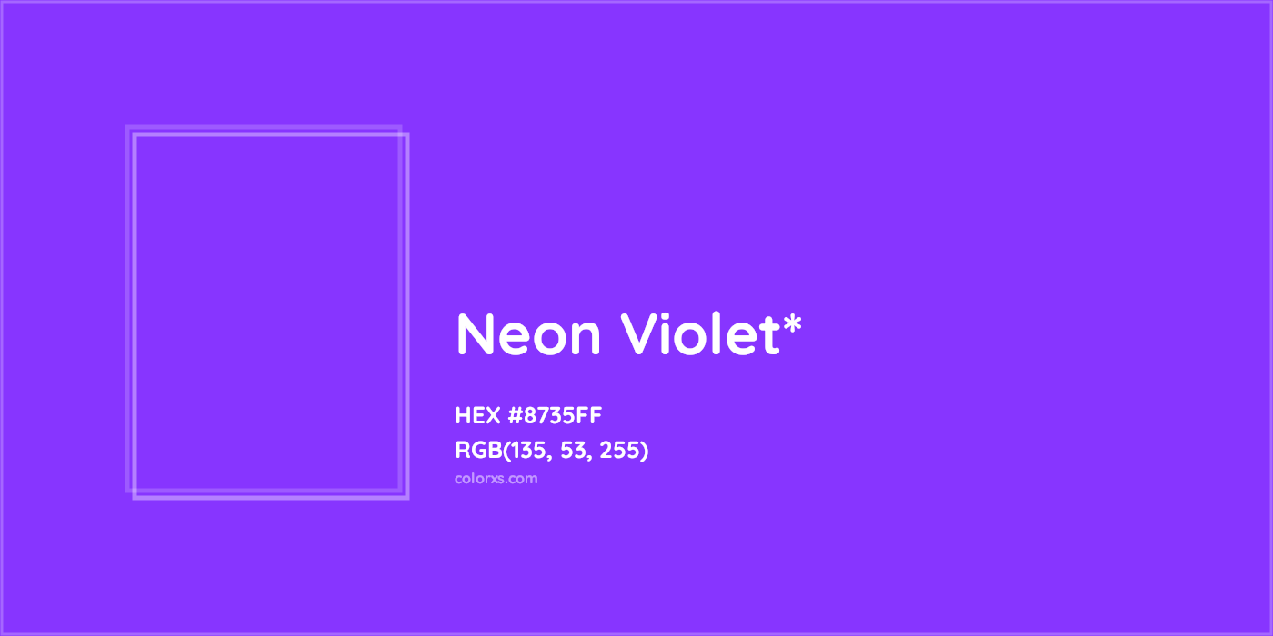 HEX #8735FF Color Name, Color Code, Palettes, Similar Paints, Images